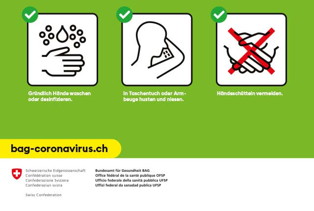 Corona Virus Banner Info BAG SHV